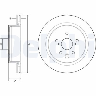 Brake Disc DELPHI BG4962C
