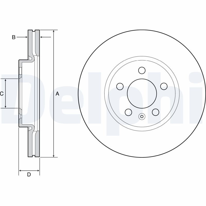 DELPHI BG4965C Brake Disc