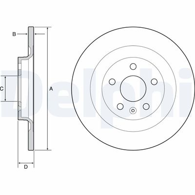 Brake Disc DELPHI BG4966C