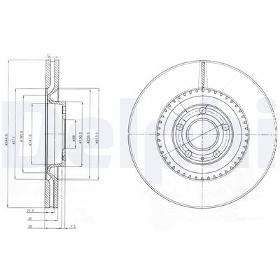 Brake Disc DELPHI BG9003