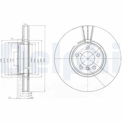 Brake Disc DELPHI BG9004