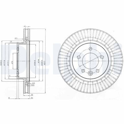 Brake Disc DELPHI BG9006
