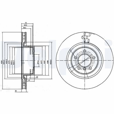 Brake Disc DELPHI BG9009