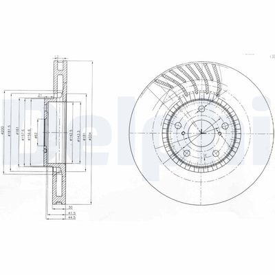 Brake Disc DELPHI BG9011