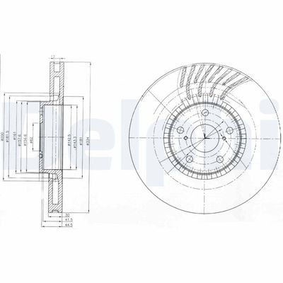 Brake Disc DELPHI BG9012