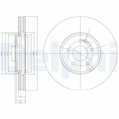Brake Disc DELPHI BG9020