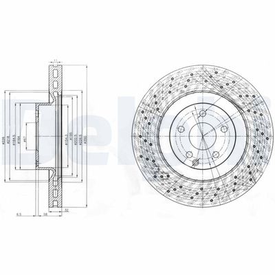 Brake Disc DELPHI BG9057