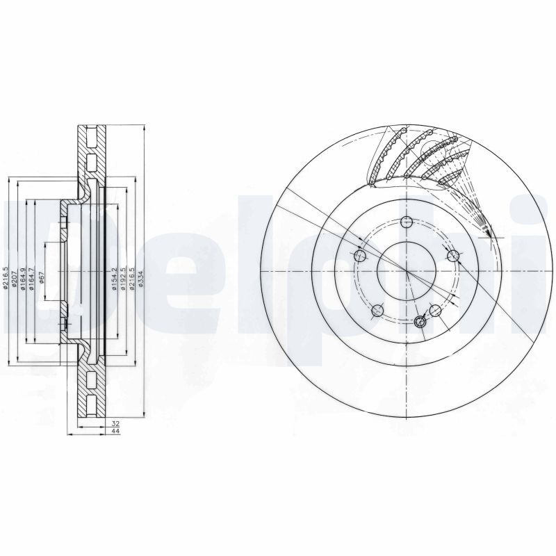 DELPHI BG9059 Brake Disc