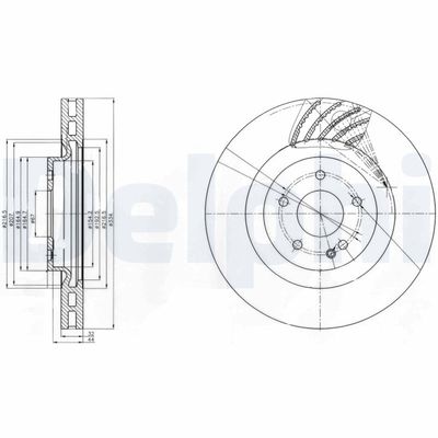Brake Disc DELPHI BG9059