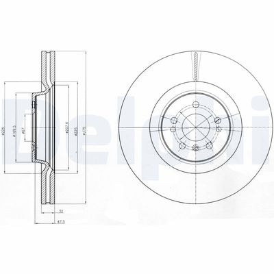 Brake Disc DELPHI BG9060