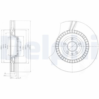 Brake Disc DELPHI BG9065