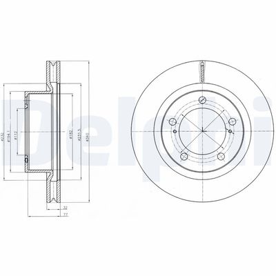 Brake Disc DELPHI BG9067