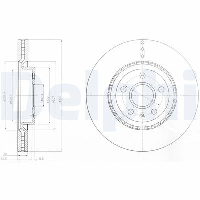 Brake Disc DELPHI BG9068