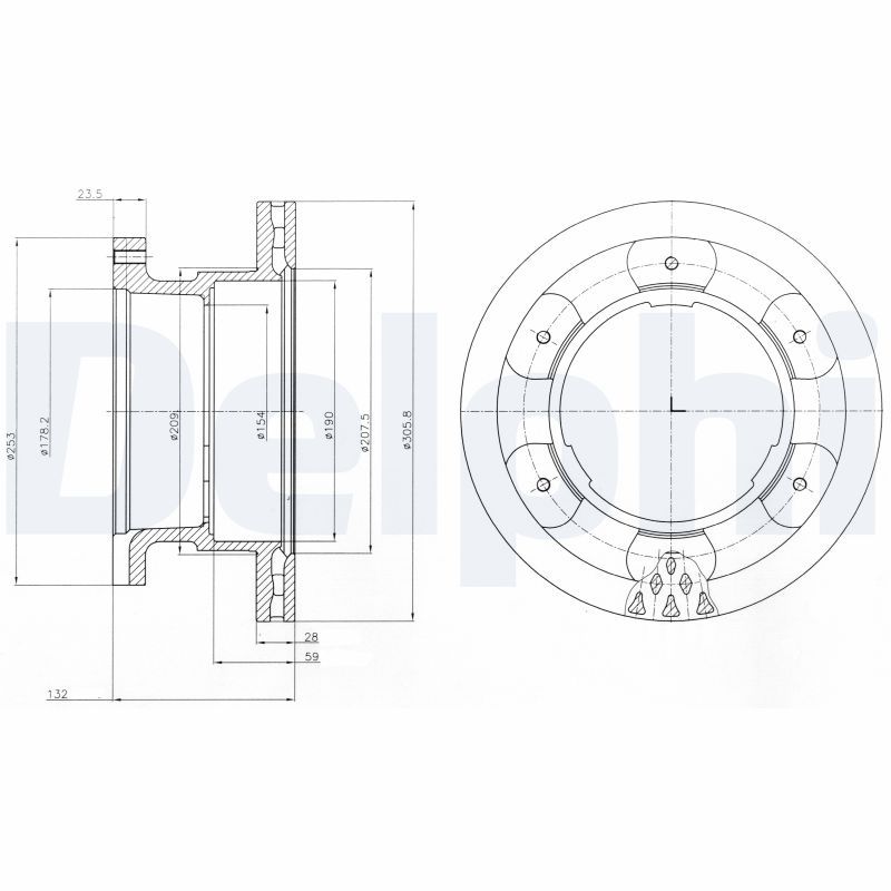 DELPHI BG9069 Brake Disc