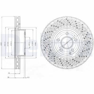 Brake Disc DELPHI BG9076