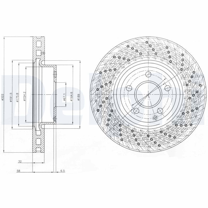 DELPHI BG9076C Brake Disc
