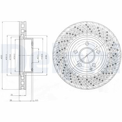 Brake Disc DELPHI BG9076C
