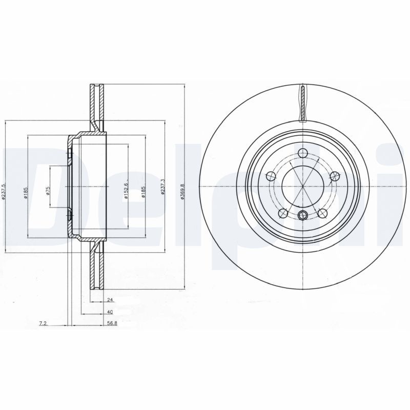 DELPHI BG9078C Brake Disc
