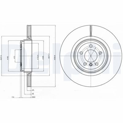 Brake Disc DELPHI BG9078C