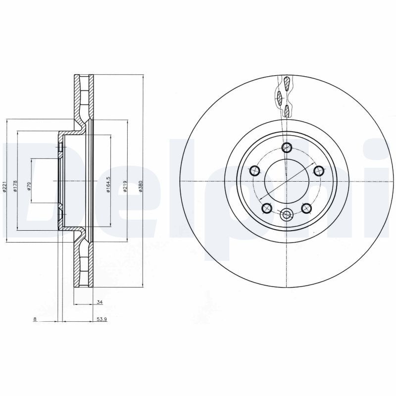 DELPHI BG9079C Brake Disc