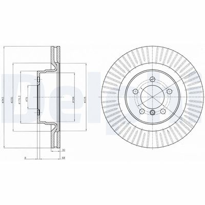 Brake Disc DELPHI BG9081