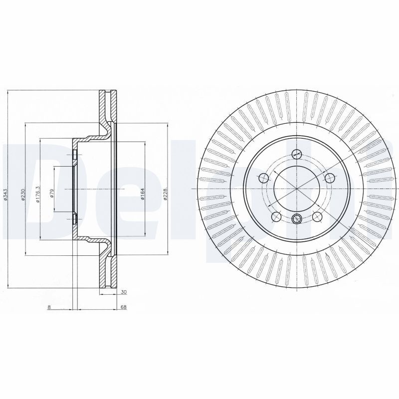 DELPHI BG9081C Brake Disc