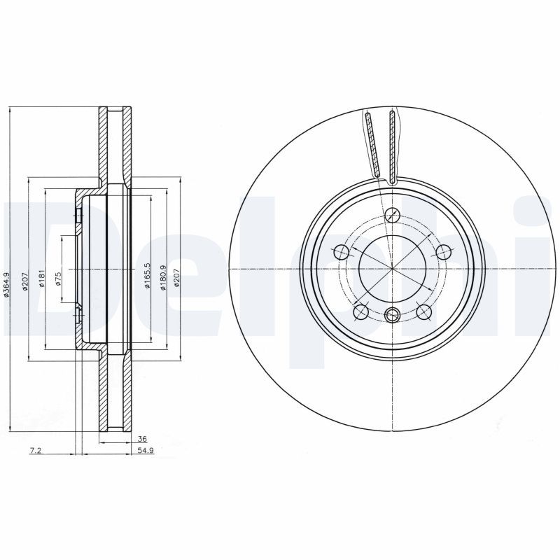 DELPHI BG9092 Brake Disc