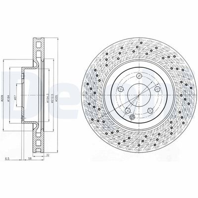 Brake Disc DELPHI BG9093
