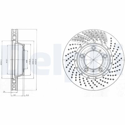 Brake Disc DELPHI BG9094