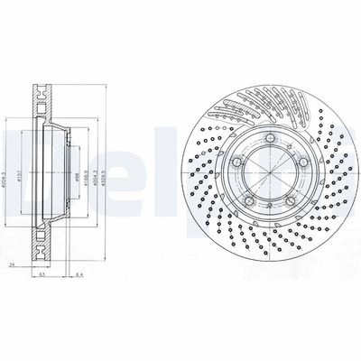 Brake Disc DELPHI BG9094C