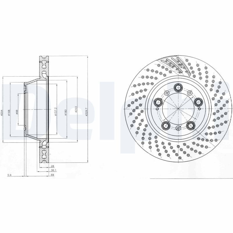 DELPHI BG9097 Brake Disc