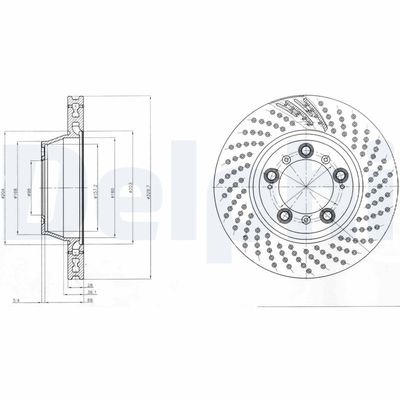 Brake Disc DELPHI BG9097C