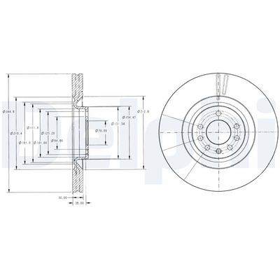 Brake Disc DELPHI BG9098