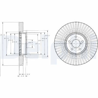 Brake Disc DELPHI BG9105