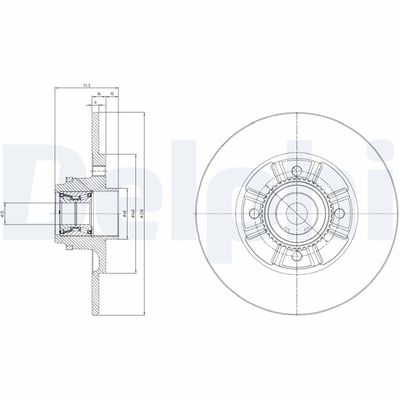 Brake Disc DELPHI BG9114RSC
