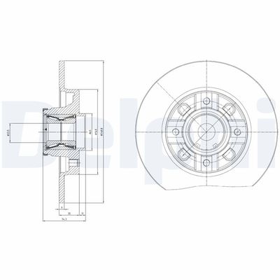 Brake Disc DELPHI BG9116RSC