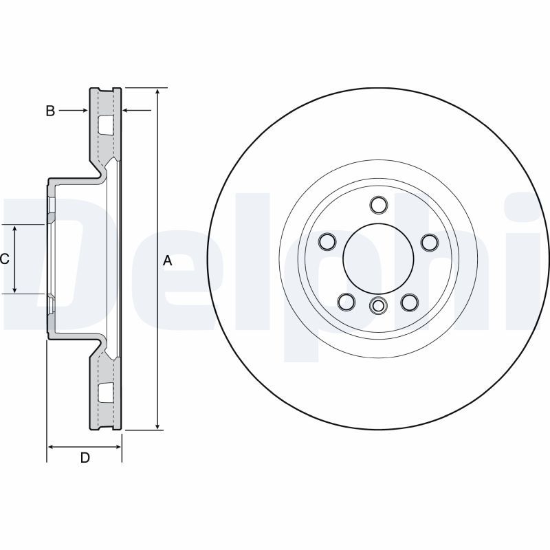 DELPHI BG9117C Brake Disc