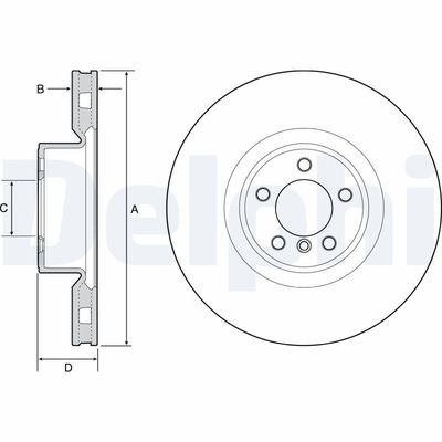 Brake Disc DELPHI BG9117C