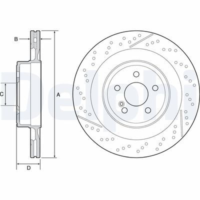 Brake Disc DELPHI BG9118C