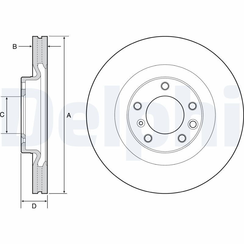 DELPHI BG9119C Brake Disc