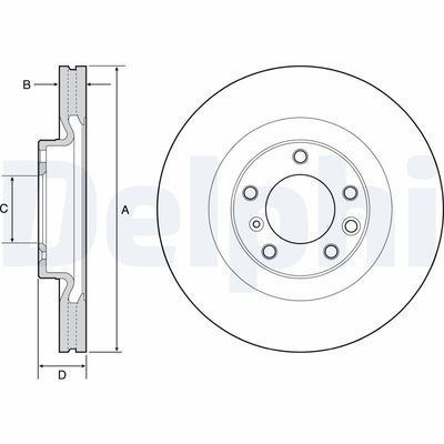 Brake Disc DELPHI BG9119C