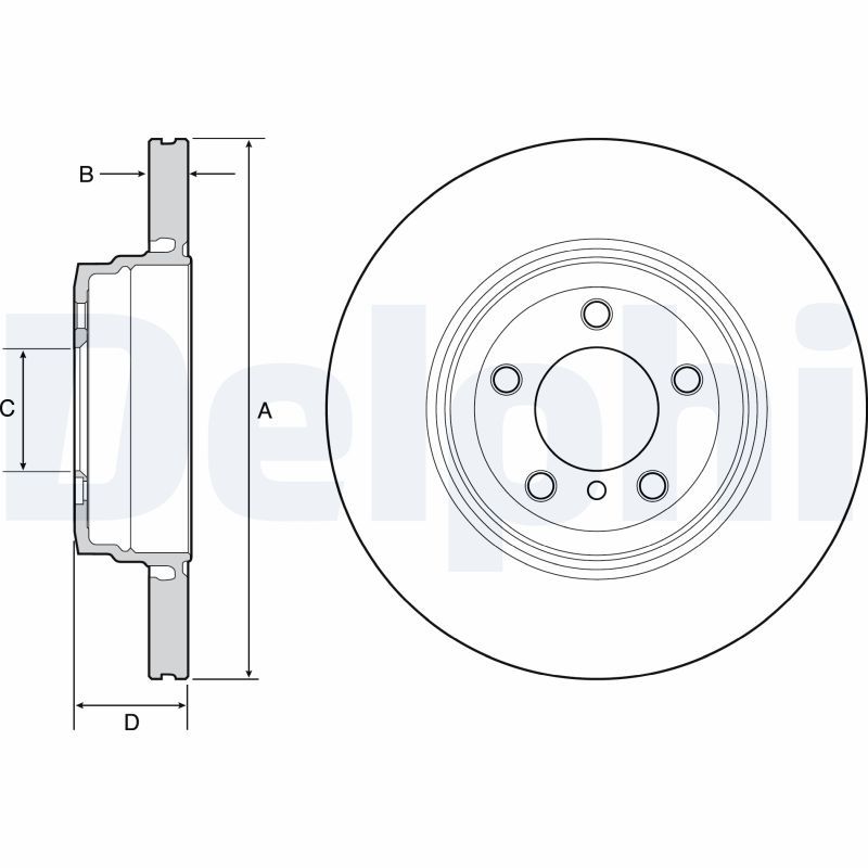 DELPHI BG9120C Brake Disc