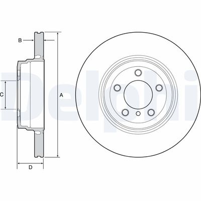 Brake Disc DELPHI BG9120C