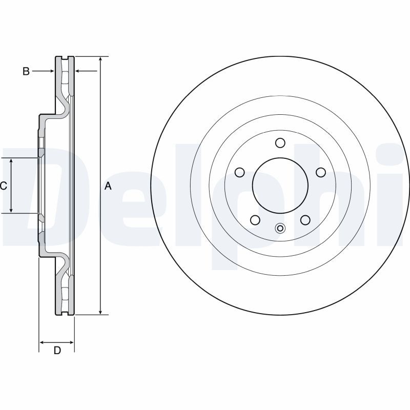 DELPHI BG9126 Brake Disc