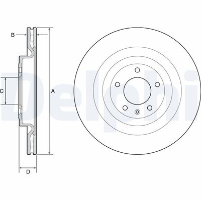 Brake Disc DELPHI BG9126C