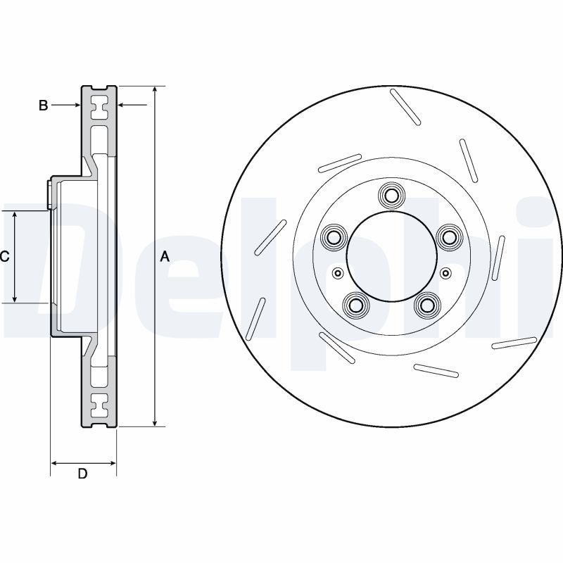 DELPHI BG9127C Brake Disc
