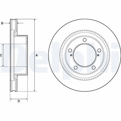 Brake Disc DELPHI BG9131