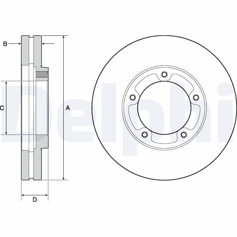 DELPHI BG9139 Brake Disc
