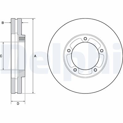Brake Disc DELPHI BG9139