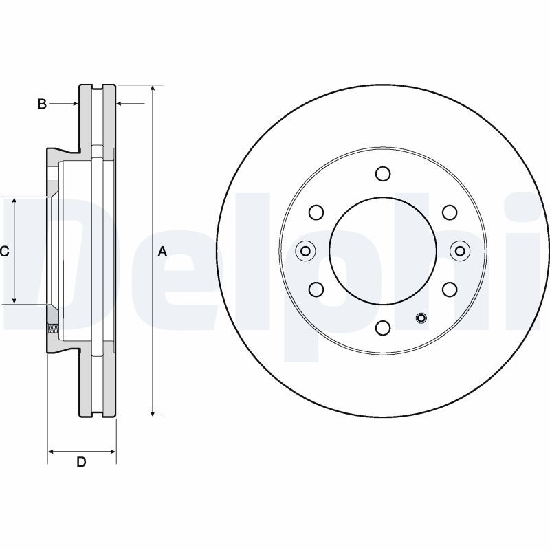 DELPHI BG9140C Brake Disc